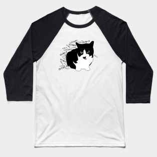 Cronch Cronch Crunchy Kitty Baseball T-Shirt